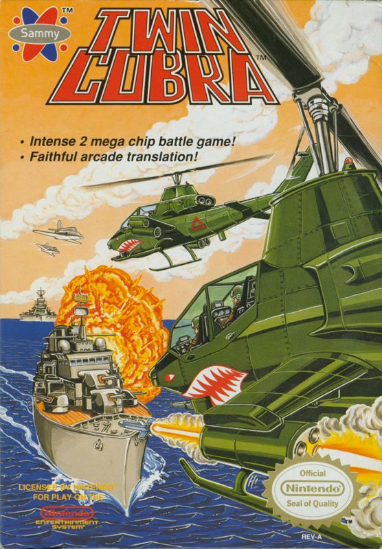 Twin Cobra Kyukyoku box art for Famicom